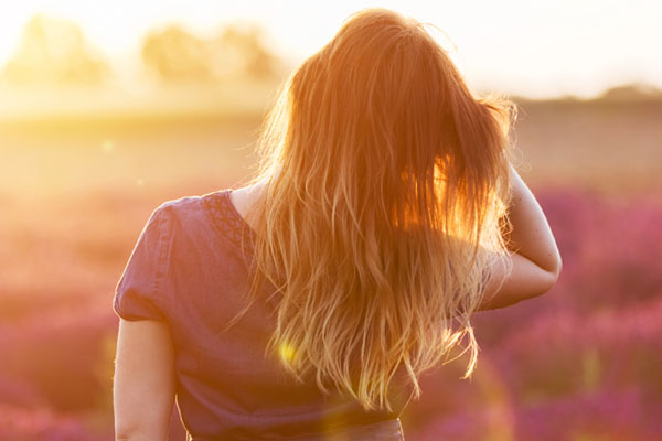 Sombre na blond włosach