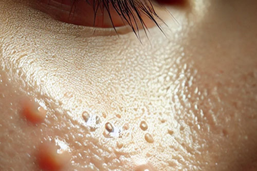 Zapychanie porów skóry